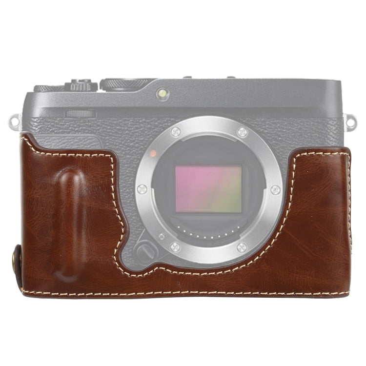 Base mezza custodia per fotocamera in pelle PU con filo da 1/4 di pollice per FUJIFILM XE4, For FUJIFILM XE4