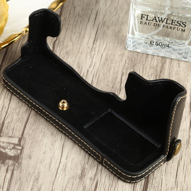 Base mezza custodia per fotocamera in pelle PU con filo da 1/4 di pollice per FUJIFILM X-T4, For FUJIFILM X-T4
