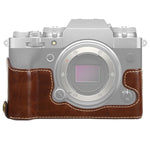 Base mezza custodia per fotocamera in pelle PU con filo da 1/4 di pollice per FUJIFILM X-T4, For FUJIFILM X-T4