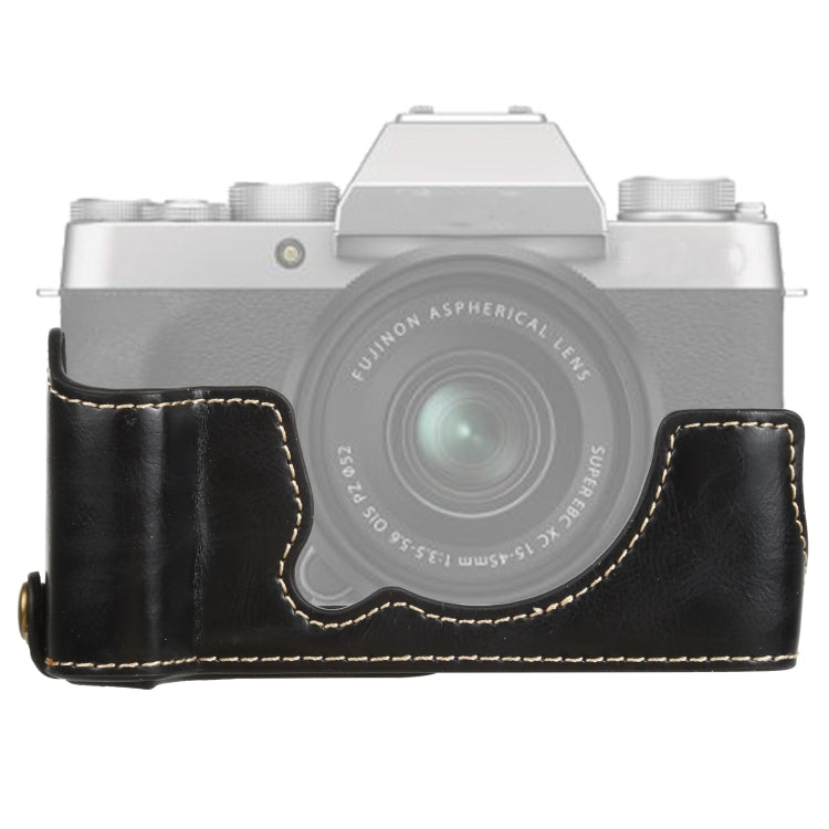 Base mezza custodia per fotocamera in pelle PU con filo da 1/4 di pollice per FUJIFILM XT200, For FUJIFILM XT200
