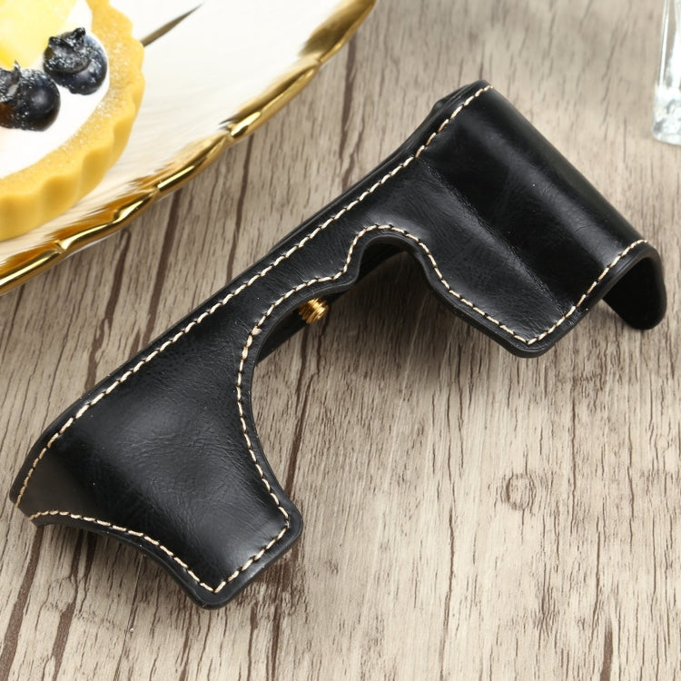 Base mezza custodia per fotocamera in pelle PU con filo da 1/4 di pollice per FUJIFILM XT200, For FUJIFILM XT200