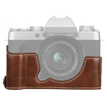 Base mezza custodia per fotocamera in pelle PU con filo da 1/4 di pollice per FUJIFILM XT200, For FUJIFILM XT200