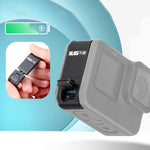 RUIGPRO Coperchio dell'interfaccia laterale della batteria in lega di alluminio per GoPro HERO10 Black / HERO9 Black, Aluminum Alloy Side Cover