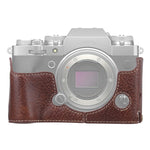 Base mezza custodia per fotocamera in pelle PU con trama litchi da 1/4 di pollice per FUJIFILM X-T4, For FUJIFILM X-T4 Litchi