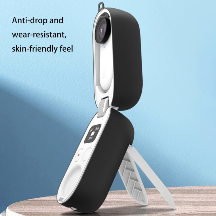 Custodia protettiva in silicone con scatola di ricarica per Insta360 GO 2, For Insta360 GO 2 Charging Box
