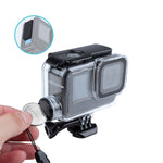 Per GoPro HERO10 Black / HERO9 Black Custodia impermeabile con ricarica da 30 m con fibbia di montaggio di base e vite, For GoPro HERO9 Black / Charging