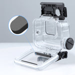 Per GoPro HERO10 Black / HERO9 Black Custodia impermeabile con ricarica da 30 m con fibbia di montaggio di base e vite, For GoPro HERO9 Black / Charging