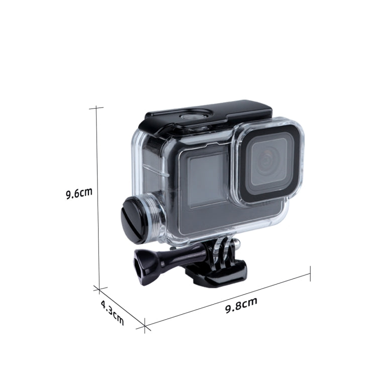 Per GoPro HERO10 Black / HERO9 Black Custodia impermeabile con ricarica da 30 m con fibbia di montaggio di base e vite, For GoPro HERO9 Black / Charging