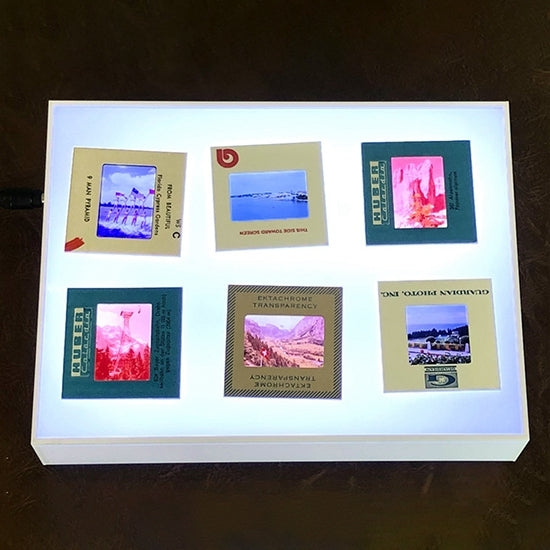 Scatola luminosa a LED per visualizzatore di foto, presa americana