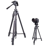 WeiFeng WT-3560 Gambe pieghevoli a 3 sezioni Supporto per treppiede in lega di alluminio per trasmissione dal vivo, WT-3560