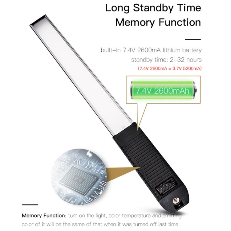 LUXCeO Q508A 8 colori foto LED Stick luce video palmare impermeabile LED luce di riempimento lampada di illuminazione flash con telecomando, Q508A