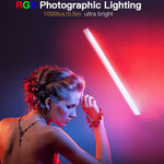 LUXCeO Q508A 8 colori foto LED Stick luce video palmare impermeabile LED luce di riempimento lampada di illuminazione flash con telecomando, Q508A