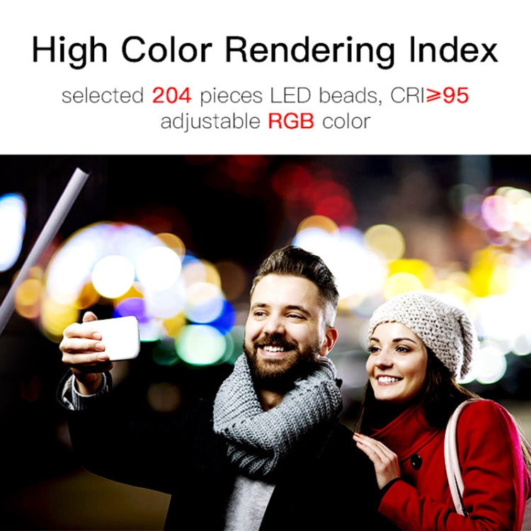 LUXCeO Q508A 8 colori foto LED Stick luce video palmare impermeabile LED luce di riempimento lampada di illuminazione flash con telecomando, Q508A