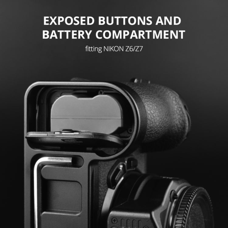 Piastra base L per scheda di espansione fotocamera YELANGU CL7 per Nikon Z6 / Z7, CL7 for Nikon Z6