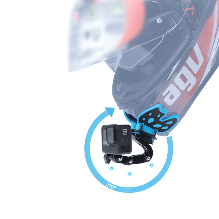 Adattatore per montaggio su casco a farfalla con braccio girevole a 3 vie e fibbia con gancio a J e vite lunga per GoPro Hero11 Nero / HERO10 Nero /9 Nero /8 Nero /7 /6 /5 /5 Sessione /4 Sessione /4 /3+ /3/2 /1, DJI Osmo Action e altre action camera   ...