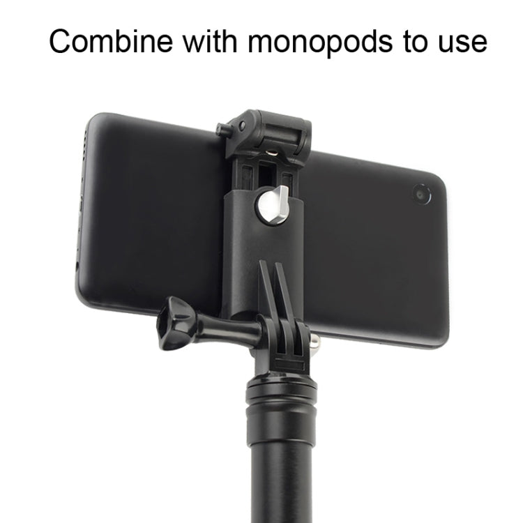 Bastoncini per selfie Morsetto per telefono con supporto per monopiedi per iPhone, Samsung, HTC, Sony, LG e altri smartphone, portata della clip: 6-9 cm, Phone Clamp