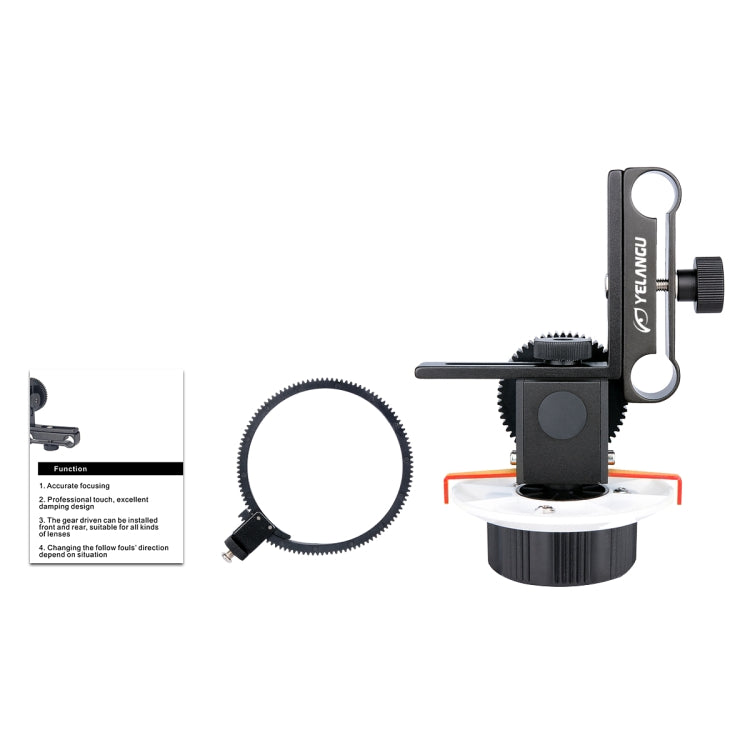 La fotocamera YELANGU F0 segue la messa a fuoco con cintura ad anello dentato per Canon / Nikon / videocamere / fotocamere DSLR, F0 (Orange), F0 (Blue), F0 (Red)