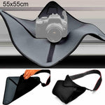 Coperta magica antiurto con borsa in neoprene per obiettivi fotografici Canon / Nikon / Sony, dimensioni: 55 x 55 cm, 55 x 55cm
