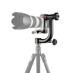 YELANGU A201 Testa per treppiede con giunto cardanico orizzontale a 360 gradi per fotocamere DV e SLR, A201