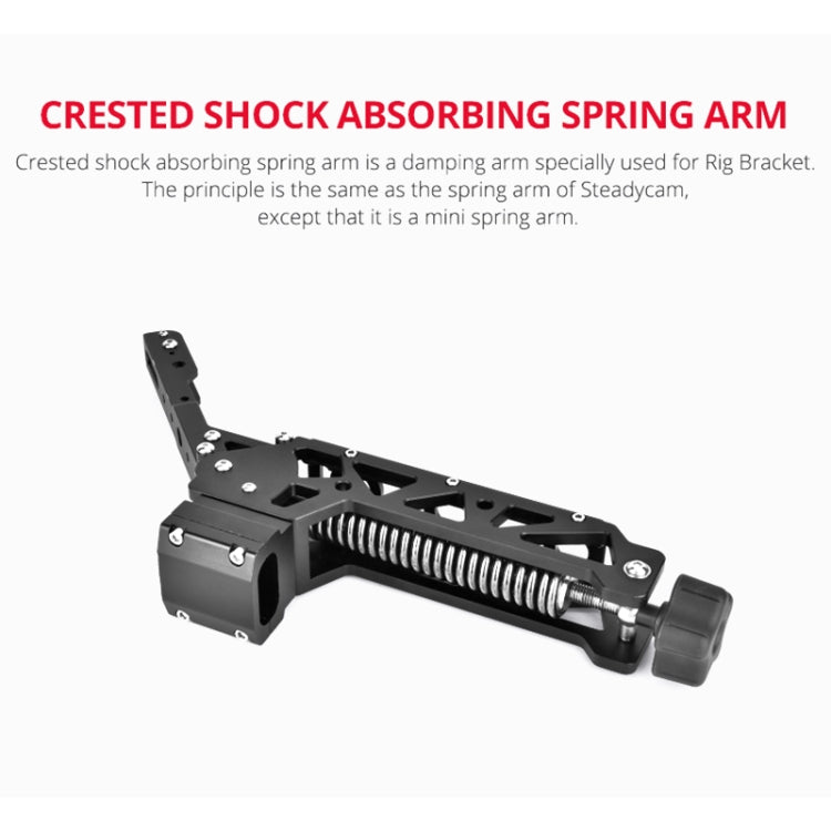 YELANGU BF01 Braccio smorzatore crestato ammortizzante, carico: 3-15 kg, BF01 Damping Head,Load: 3-15kg