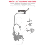 YELANGU BF01 Braccio smorzatore crestato ammortizzante, carico: 3-15 kg, BF01 Damping Head,Load: 3-15kg