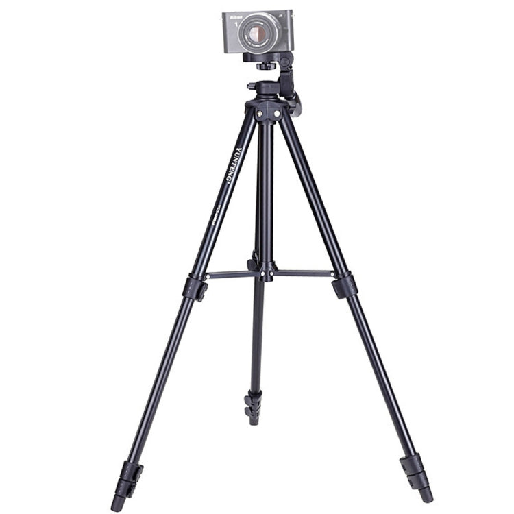 YUNTENG VCT-680RM Gambe pieghevoli a 4 sezioni Supporto per treppiede in lega di alluminio con testa tridimensionale per DSLR e fotocamera digitale, altezza regolabile: 46-138 cm, VCT-680RM