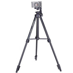YUNTENG VCT-680RM Gambe pieghevoli a 4 sezioni Supporto per treppiede in lega di alluminio con testa tridimensionale per DSLR e fotocamera digitale, altezza regolabile: 46-138 cm, VCT-680RM