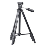 YUNTENG VCT-680RM Gambe pieghevoli a 4 sezioni Supporto per treppiede in lega di alluminio con testa tridimensionale per DSLR e fotocamera digitale, altezza regolabile: 46-138 cm, VCT-680RM