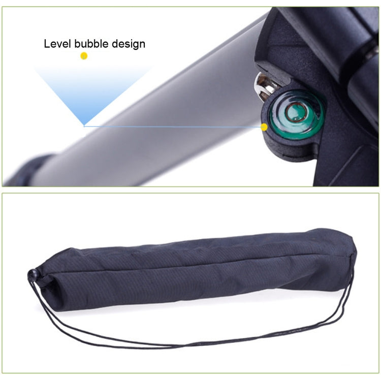 YUNTENG VCT-680RM Gambe pieghevoli a 4 sezioni Supporto per treppiede in lega di alluminio con testa tridimensionale per DSLR e fotocamera digitale, altezza regolabile: 46-138 cm, VCT-680RM