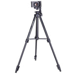 YUNTENG VCT-680RM Gambe pieghevoli a 4 sezioni Supporto per treppiede in lega di alluminio con testa tridimensionale per DSLR e fotocamera digitale, altezza regolabile: 46-138 cm, VCT-680RM