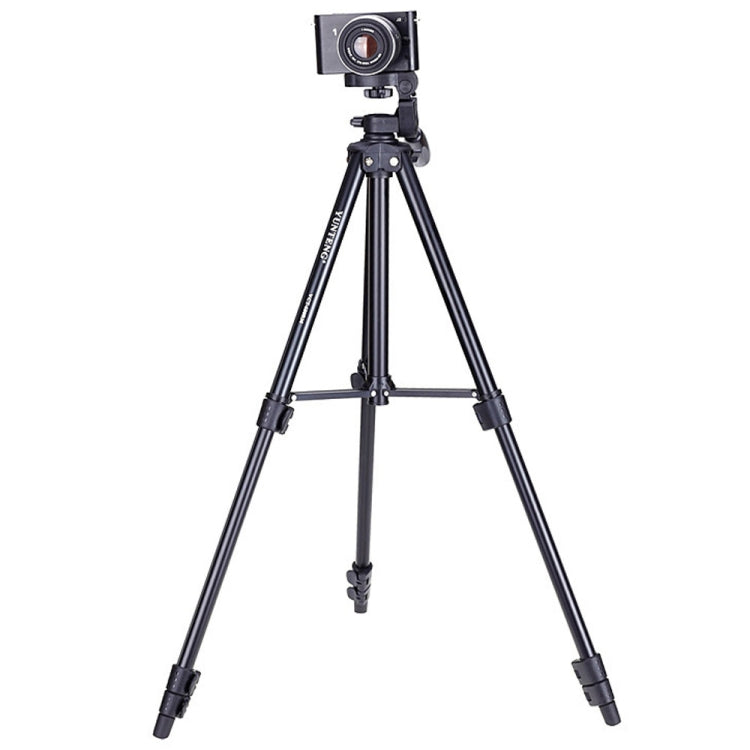 YUNTENG VCT-680RM Gambe pieghevoli a 4 sezioni Supporto per treppiede in lega di alluminio con testa tridimensionale per DSLR e fotocamera digitale, altezza regolabile: 46-138 cm, VCT-680RM