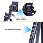 YUNTENG VCT-680RM Gambe pieghevoli a 4 sezioni Supporto per treppiede in lega di alluminio con testa tridimensionale per DSLR e fotocamera digitale, altezza regolabile: 46-138 cm, VCT-680RM