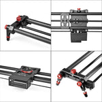 YELANGU L60TC Binario di scorrimento elettrico da 60 cm con telecomando da 2,4 GHz per fotocamere reflex/videocamere, L60TC 60cm