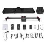 YELANGU L60TC Binario di scorrimento elettrico da 60 cm con telecomando da 2,4 GHz per fotocamere reflex/videocamere, L60TC 60cm