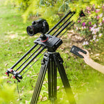 YELANGU L60TC Binario di scorrimento elettrico da 60 cm con telecomando da 2,4 GHz per fotocamere reflex/videocamere, L60TC 60cm