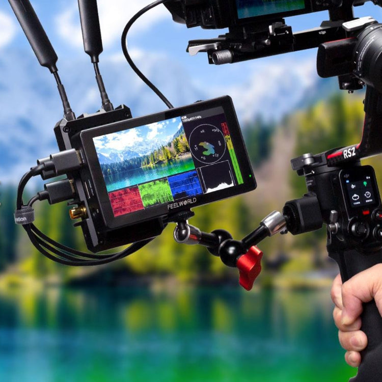 FEELWORLD LUT5 Monitor da campo per fotocamera DSLR con touch screen ultra luminoso da 5,5 pollici 3000nit, LUT5