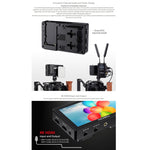 FEELWORLD LUT5 Monitor da campo per fotocamera DSLR con touch screen ultra luminoso da 5,5 pollici 3000nit, LUT5
