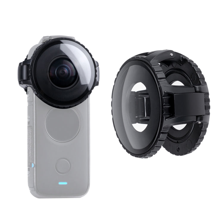 Copertura protettiva in vetro per protezione dell'obiettivo per Insta360 One X2, For Insta360 One X2