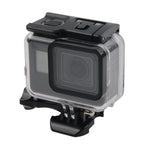 Custodia protettiva impermeabile da 45 m + cover posteriore touch screen per GoPro NEW HERO /HERO6 /5, con fissaggio di base e vite con fibbia, non è necessario rimuovere l'obiettivo, Touch Screen (Transparent), Touch Screen (Black)