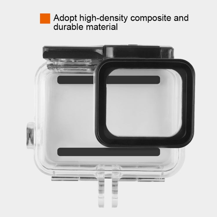Custodia protettiva impermeabile da 45 m + cover posteriore touch screen per GoPro NEW HERO /HERO6 /5, con fissaggio di base e vite con fibbia, non è necessario rimuovere l'obiettivo, Touch Screen (Transparent), Touch Screen (Black)