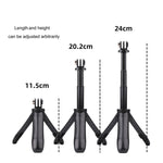 Supporto per treppiede pieghevole multifunzionale Selfie Monopod Stick per GoPro Hero11 Black / HERO10 Black / HERO9 Black /HERO8 / HERO7 /6 /5 /5 Session /4 Session /4 /3+ /3 /2 /1, Insta360 ONE R, DJIOsmo Action e altre action cam, lunghezza: 12-23 c...