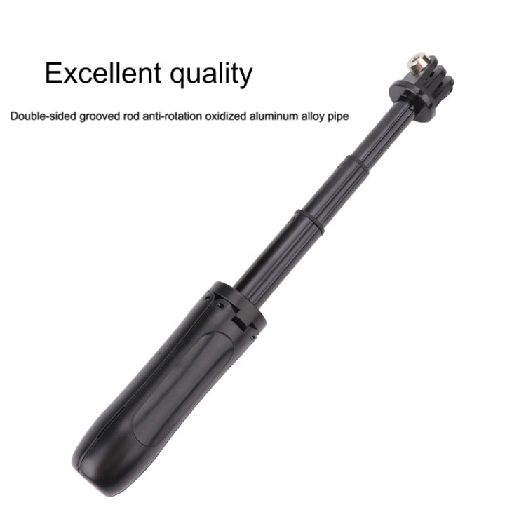 Supporto per treppiede pieghevole multifunzionale Selfie Monopod Stick per GoPro Hero11 Black / HERO10 Black / HERO9 Black /HERO8 / HERO7 /6 /5 /5 Session /4 Session /4 /3+ /3 /2 /1, Insta360 ONE R, DJIOsmo Action e altre action cam, lunghezza: 12-23 c...