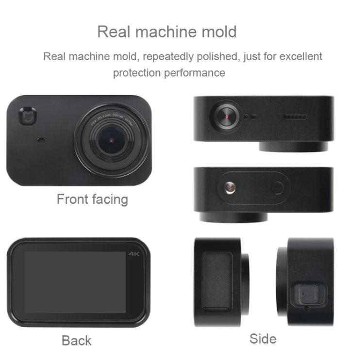 Custodia Gabbia protettiva in lega di alluminio con obiettivo filtro da 37 mm, copriobiettivo e vite per fotocamera piccola Xiaomi Mijia