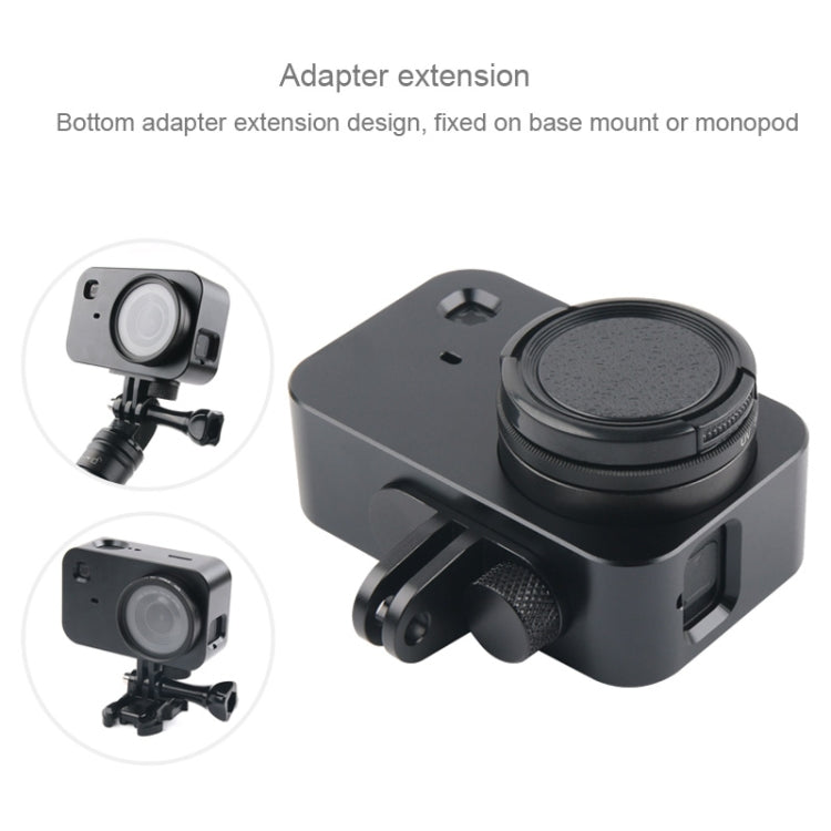 Custodia Gabbia protettiva in lega di alluminio con obiettivo filtro da 37 mm, copriobiettivo e vite per fotocamera piccola Xiaomi Mijia