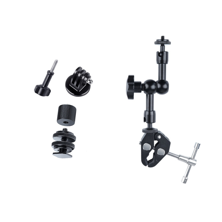 Braccio magico articolato con attrito regolabile da 7 pollici + clip con artigli grandi, 7 inch Magic Arm + Claws Clips