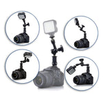 Braccio magico articolato con attrito regolabile da 7 pollici + grandi clip ad artiglio con morsetto per telefono, 7 inch Magic Arm + Claws Clips with Phone Clamp