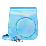 Borsa per fotocamera full body con custodia in pelle Aurora Color con tracolla per FUJIFILM Instax mini 11, Blue