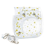 Borsa per fotocamera con custodia rigida in PVC Stars Crystal con tracolla per FUJIFILM Instax Mini 11, Transparent