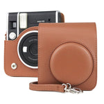 Custodia in pelle PU retrò per fotocamera full body con cinturino per FUJIFILM instax mini 40, For FUJIFILM instax mini 40