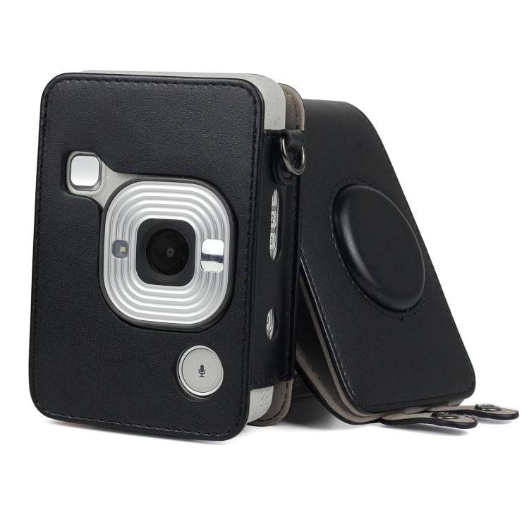 Custodia in pelle PU retrò per fotocamera full body con cinturino per FUJIFILM instax mini Liplay, For FUJIFILM instax mini Liplay